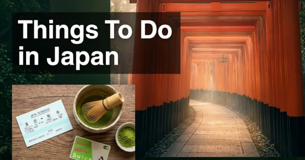 Best things to do in Japan travel guide 2026 hero image showing Fushimi Inari torii gates at golden hour