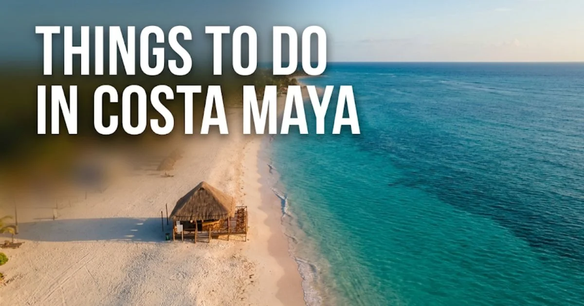Things to do in Costa Maya turquoise Caribbean beach along the Mahahual coastline in Quintana Roo, Mexico
